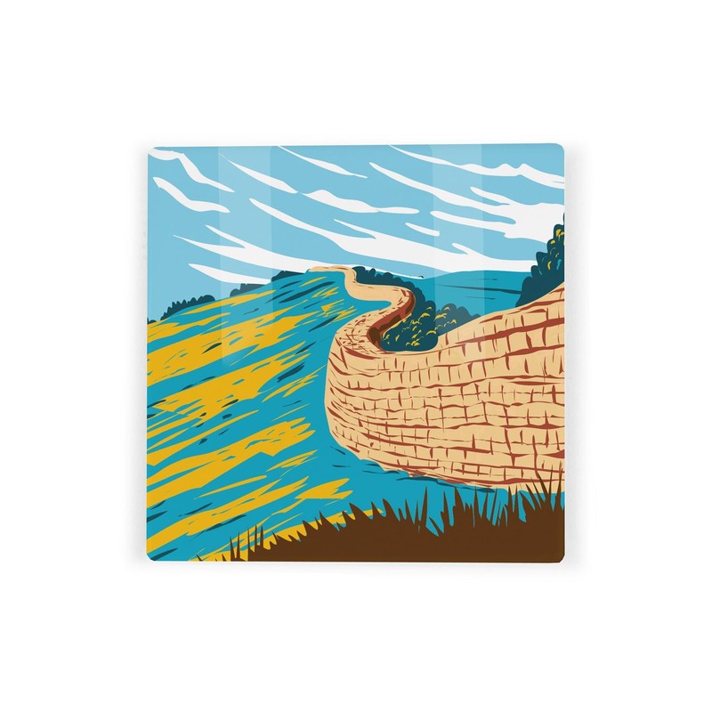 Northern National Parks Ceramic Coaster Set - UK Landmarks/Landscapes Square