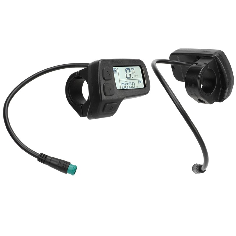 Electric Bicycle LCD Display Waterproof Connector Data Display Meter 24V