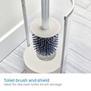 iDesign Fluted Bowl Brush – Elemental Fusion – Clear/Satin Gray