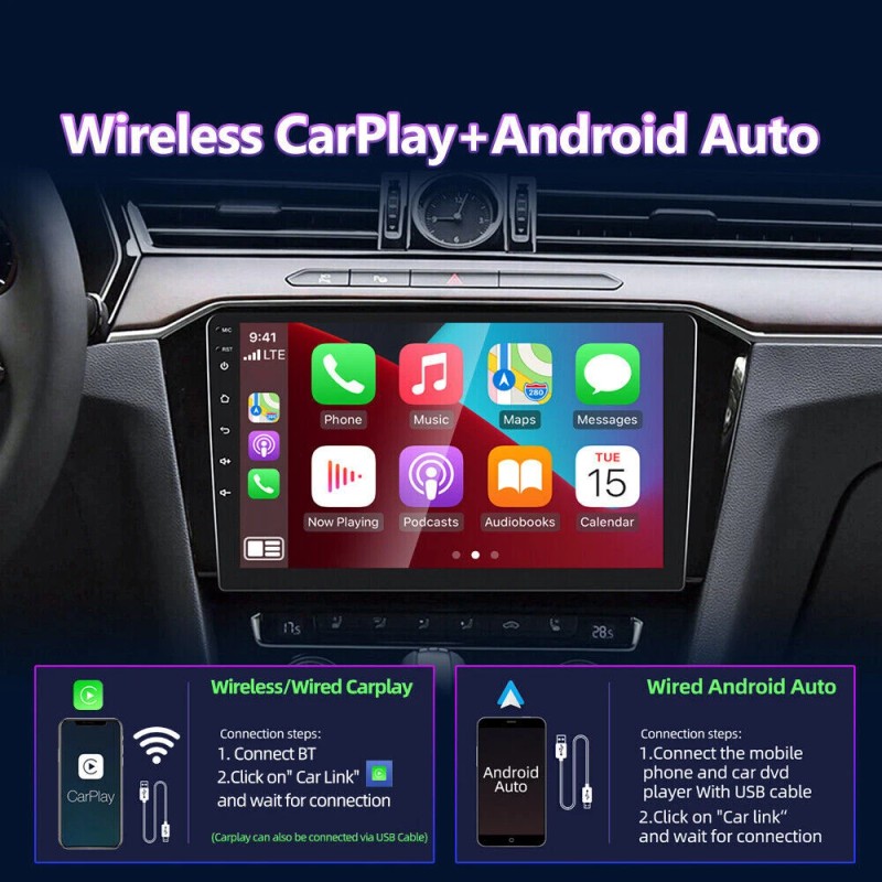 fortdows-123 10.1'' Car Stereo Radio GPS Android 13 Carplay for