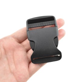 Hao Pro 1.5" Width Quick Side Release Buckles Speedy Pinch Single Loop End Hold Tight Withstand Constant Motion Strong Plastic Clips Snaps 6 PCS for Nylon Webbing Strap Backpack Costume Dog Collars