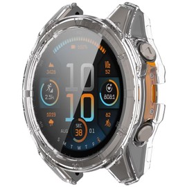 TINGYR 2 Pack Case Compatible with Garmin Fenix 8 47mm, PC + Tempered Glass to Protect the Screen, Anti/fall, All/Inclusive Watch Case Compatible with Garmin Fenix 8 47mm.