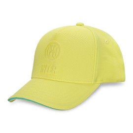 Inter Embossed Cap Visor Unisex Adult, yellow