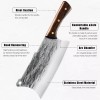 MDHAND Handmade HAND FORGED DAMASCUS STEEL CHEF KNIFE Set Kitchen