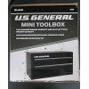 US General U.S. General Mini Toolbox BLACK 2-Drawer Steel #72431