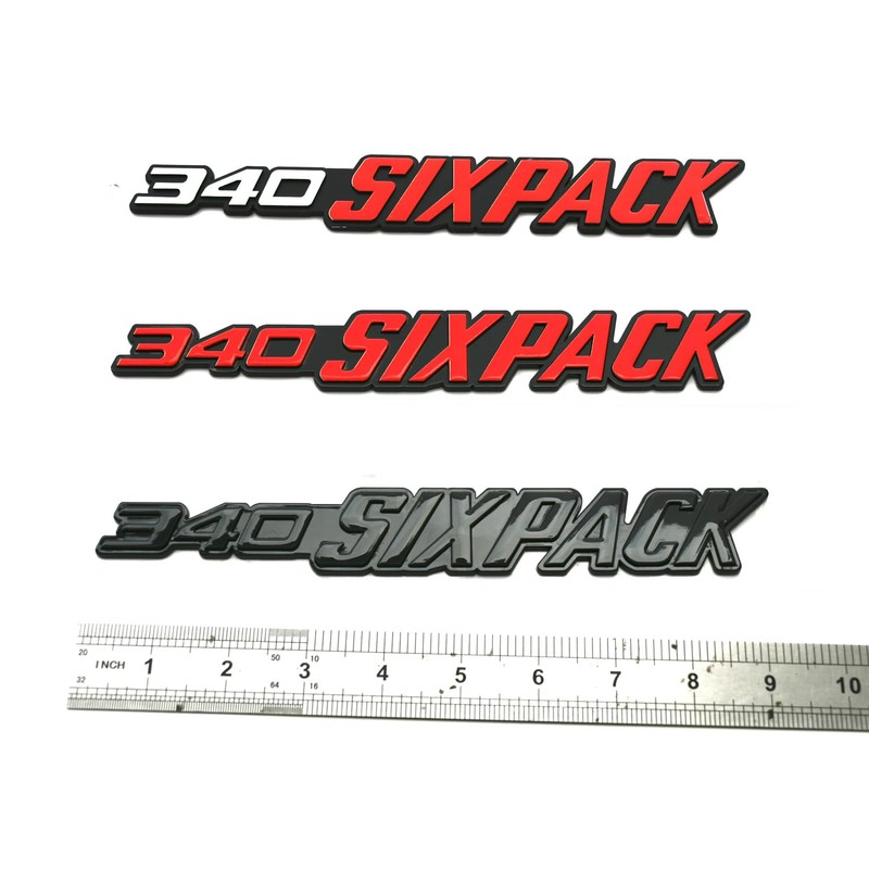 2PCS Side Emblems 3D Decal Sticker Nameplate Replacement for 340
