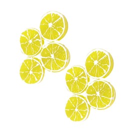 4Pcs Double Lemon Slices Hair Clips Lemon Hair Clip,Fruit Hair Clip for Women Girls Bangs Side Hairpins Creative Barrettes Duckbill Hair Accessories Clips and Barrettes Decoration