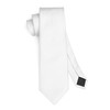 Enlision Solid Men's Wedding Ties and Pocket Square Set Plain