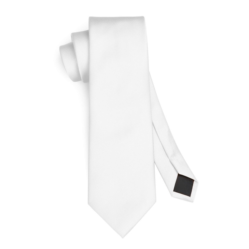 Enlision Solid Men's Wedding Ties and Pocket Square Set Plain