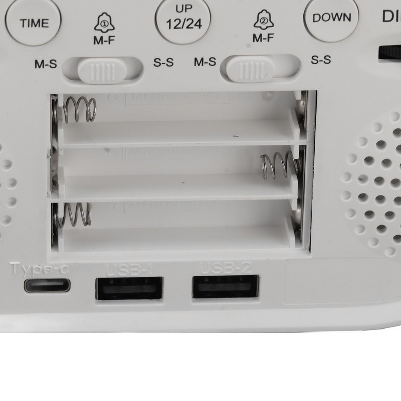 Digital Clock LED Alarm Big Digits Color Display Dimmable Adjustable