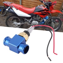 Water Temperature Sensor, Yosoo Thermostat Water Temperature Switch Cooler Coolant Fan Temperature Sensor for Motorcycle ATV Off-Road Vehicle (Blue)