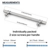 Rergy 10 Pack Cabinet Pulls Brushed Nickel 6-1/4inch(160mm) Cabinet Pulls
