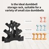 Triangular Dumbbell Rack Stand, 3 Tier, Weight Holder 23x22.5x8.5cm, for