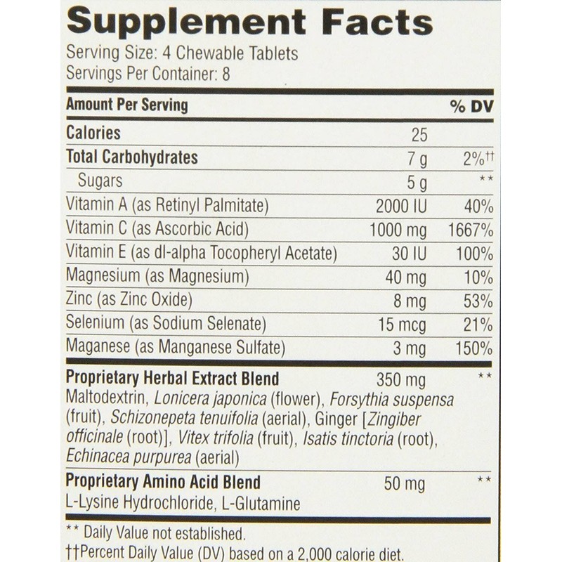 21st Century ImmuBlast Immune Support Chewable Tablets Citrus Flavor 32