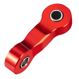 BRKRC Aluminum RC Steering Drag Link for Arrma 1/18 4WD Granite GROM 1/14 Mojave Grom Mega 380 Brushed 4X4 Monster Truck ARA2102 Upgrade (Red)