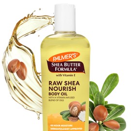Palmers Shea Formula Raw Shea Body Oil, Aceite Humectante Corporal con Manteca de Karité y Vitamina E, Absorción Instantánea, Dermatológicamente...   