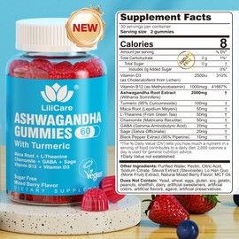 EnvyDeal EnvyDeal Ashwagandha Gummies, 2000mg Organic Ashwa Root Extract Supplement for Women & Men - 60 Count - Ashwagandha Blend Gummies Combination Supplements