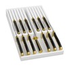 Domax Bamboo In-drawer Knife Block - Knife Drawer Organizer Insert