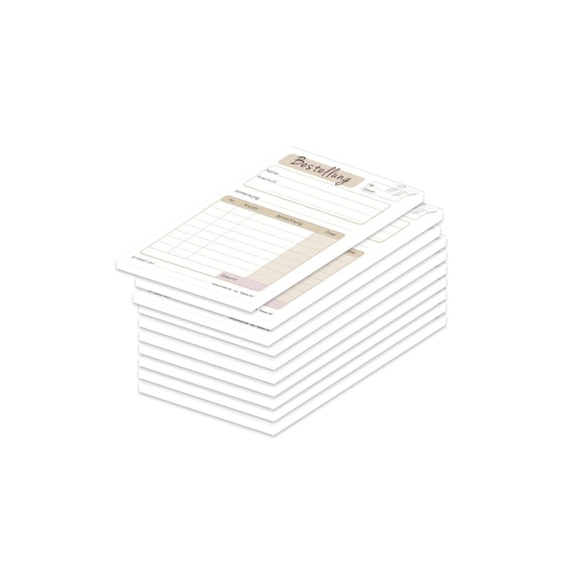 PRICARO A6 Paper Order Acceptance Pad (Pack of 5)