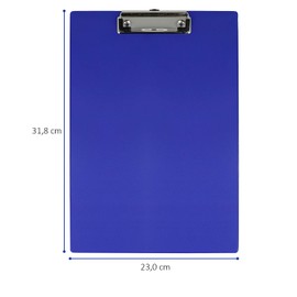 Westcott E-17101 BLUE Clipboard for A4 Plastic Blue