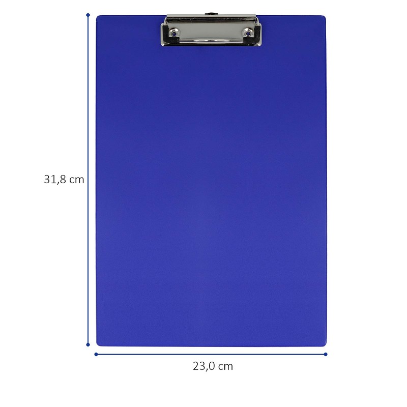 Westcott E-17101 BLUE Clipboard for A4 Plastic Blue