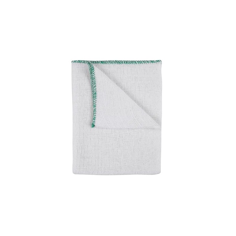 IDEAL 365 Bleached Cotton Dish Cloths, Extra Large, Super Absorbent,