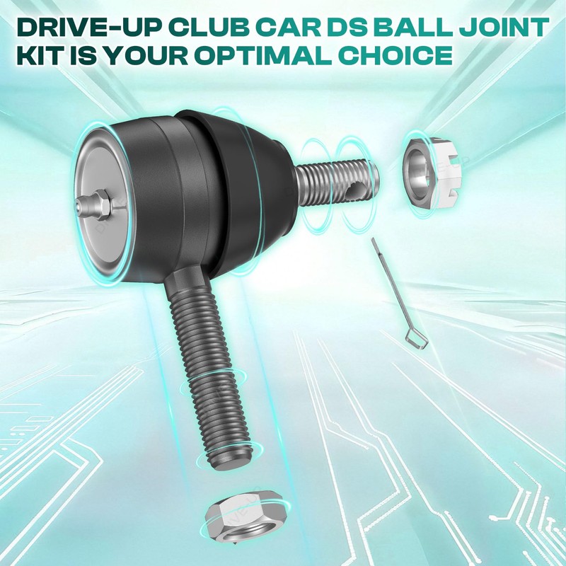Ball Joint Kit,Set of (3) Tie Rod End with grease