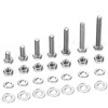 280PCs 1/4-20 Hex Bolts Screws Hex Nuts Flat Washers Lock