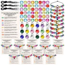 Knitgrip 18 Set Easter Spirit Bead Bracelets Gift Bulk Christian Cards Bracelets Craft Kit with Motivational Religious Wristband DIY Faith Holy Week Gifts for Church Sunday School Mother's Day(Stone)