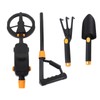 Metal Detector Waterproof Underground Gold Finder Scanner with Rake Shovel
