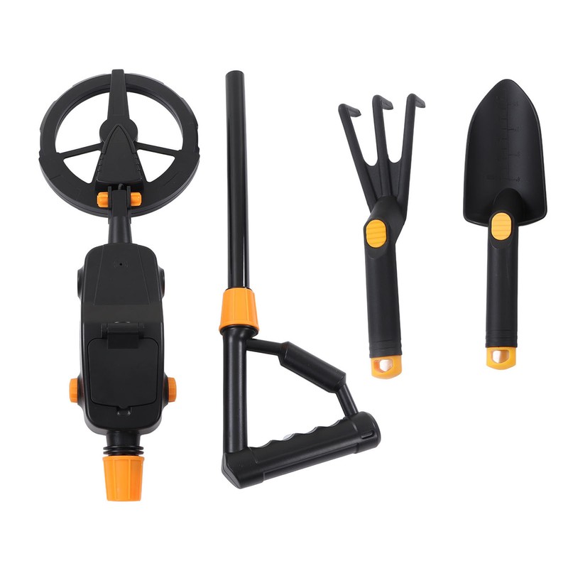 Metal Detector Waterproof Underground Gold Finder Scanner with Rake Shovel
