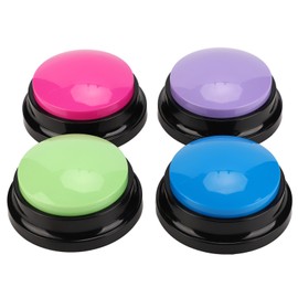 4pcs Record Talking Button Multifunctional 30S Dog Communication Buttons for Dogs Cats Pets