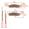 Caltric Brake Pads for Kawasaki Brute Force 650 KVF650 Front