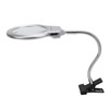 LED Illuminating Magnifier with Clamp Optical Lens Adjustment Hose Magnifying