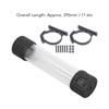 295mm Cylindrical Water Cooling Tank G1/4 Thread PMMA POM Transparent