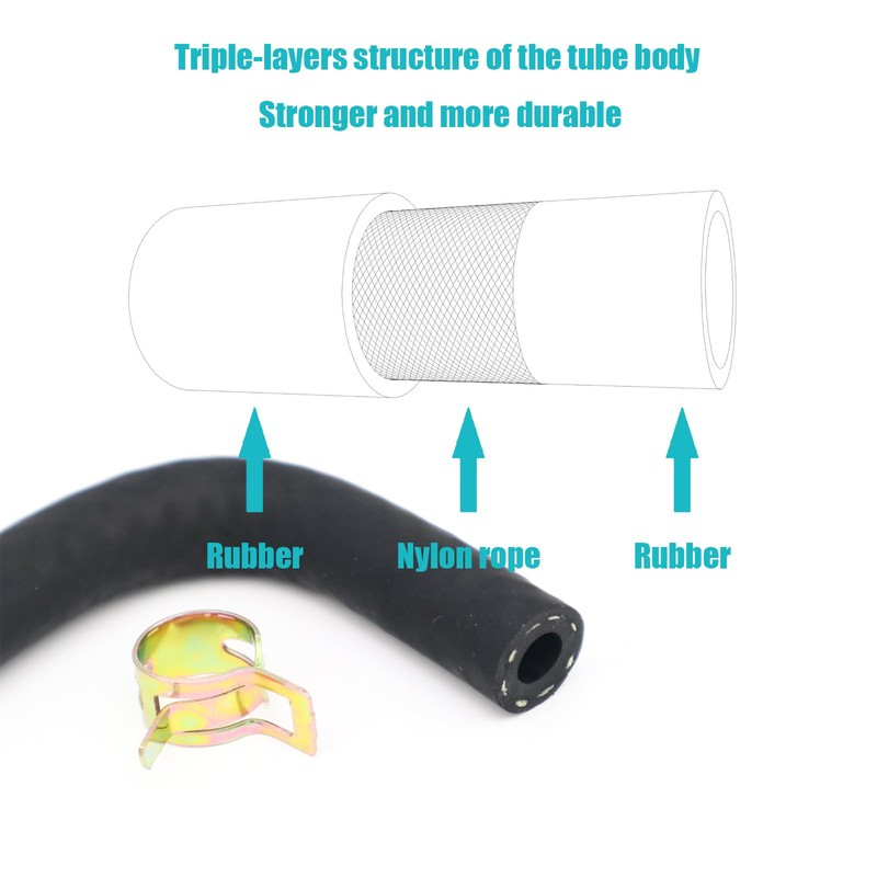 791874 Fuel Line With clamps Compatible with Model 693401