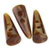 Ototec Cream 10 x 50mm Faux Horn Toggle Buttons for