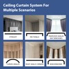 cbsroro Room Divider Curtains for Ceiling Track Set, Blackout Curtains