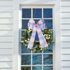 Meseey Gradient Pastel Burlap Bows for Wreaths, 20 x 10