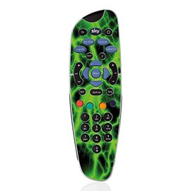 Green Lighting Print - TV Remote Controller Vinyl Skin Sticker