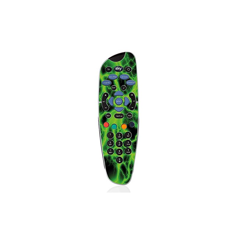Green Lighting Print - TV Remote Controller Vinyl Skin Sticker