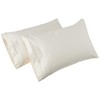 SUPERIOR 650SDPC SLIV Pillowcases, Standard, Ivory, 2