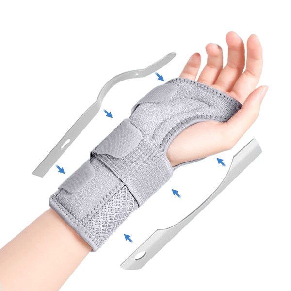 Paskyee Carpal Tunnel Wrist Brace for Men and Women, Adjustable Wrist Splint for Right and Left Hand, Arthritis Pain Relief for Arthritis, Tendonitis