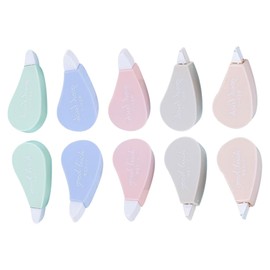 OSALADI 10Pcs White Correction Tape for Students Portable Instant Drying Tape Corrector Compact Double Headed Design for Precise Handwriting and Art Document Correction