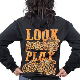 Luckless Outfitters Look Pretty Play Dirty Hoodie | Hunting Edition shirts  women - Size: 2XL