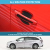 Aphrordity 16 Pcs Car Door Handle Scratch Protector Carbon Fiber,