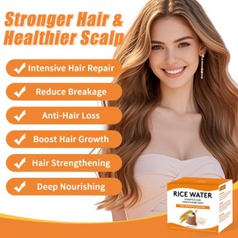 Pubpok Rice Water Shampoo Bars and Conditioner Set for Hair Growth, Ginger Shampoo Bar for Anti-Hair Loss, Strengthening & Nourishing Soap Bar, PH Balanced, Paraben Free & Silicone Free