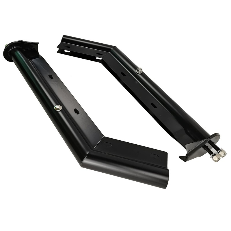 GaeaAuto Black Angled Spring Loaded Mud Flap Hanger Bracket Set