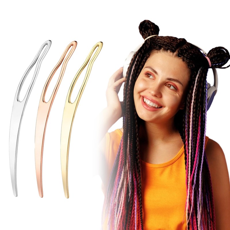 3Pcs Interlocking Tool for Locs & Sisterlocks,Retighten Tool & Bent-Hook