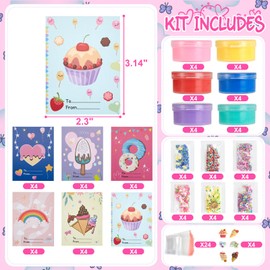 Tobiwibby Valentine's Day Gifts for Kids- 24 Sets of Butter Slime with Valentine's Day Card, School Classroom Valentine's Gifts Exchange, Valentine's Party Favors for Kids, Valentine’s Greeting Cards